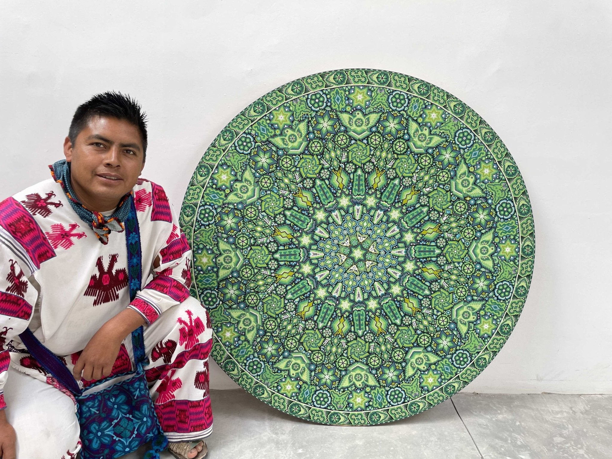 beads huichol art circle and its indigenous artist