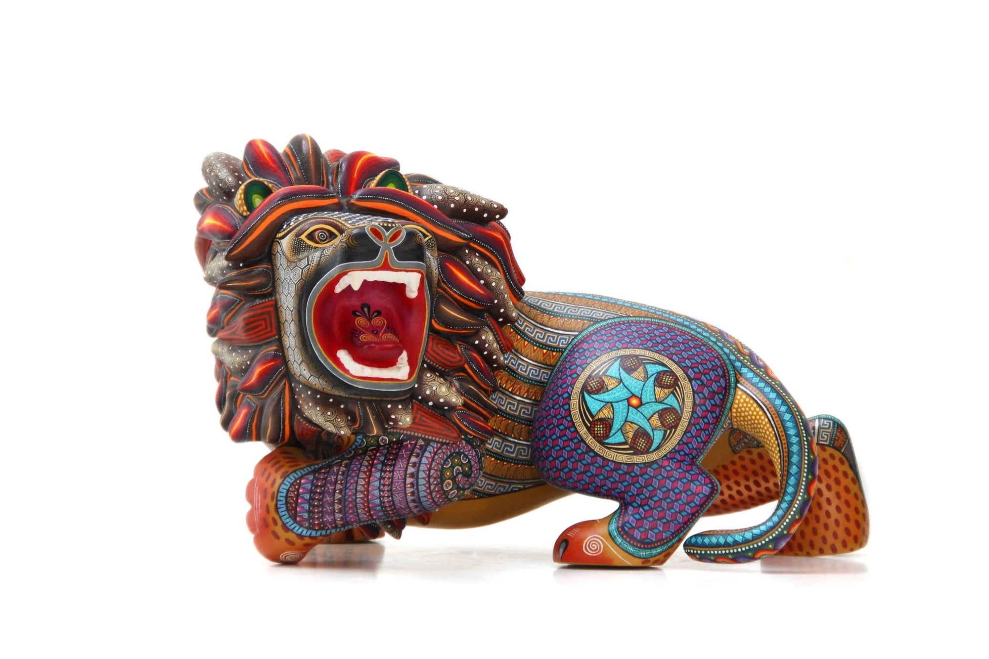 Alebrije - León III - Arte Huichol - Marakame