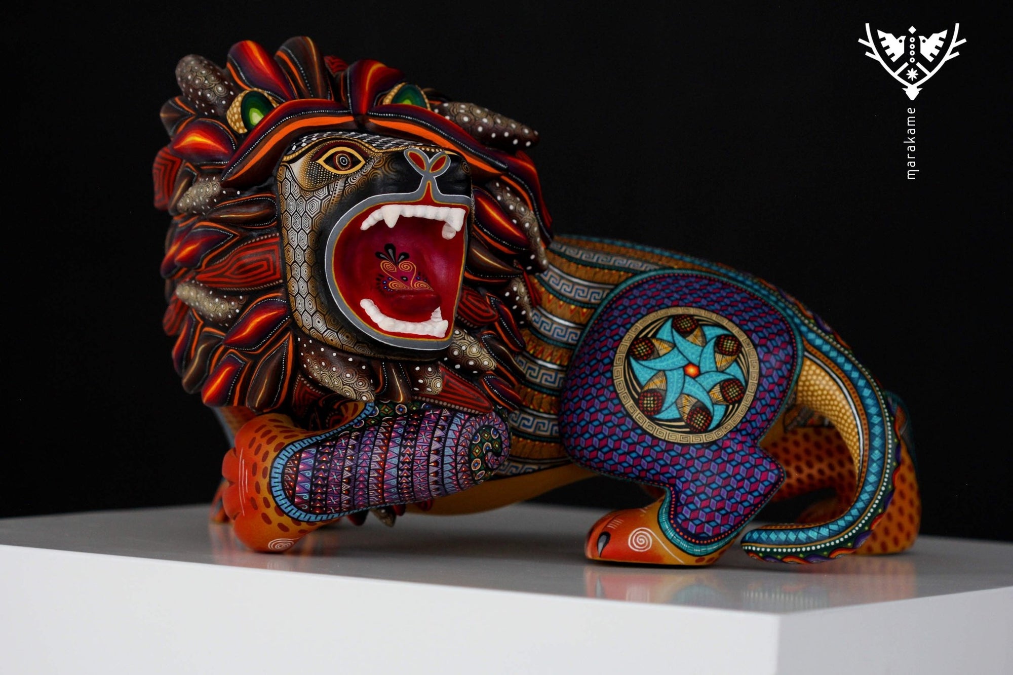 Alebrije - Leon III - Huichol Art - Marakame