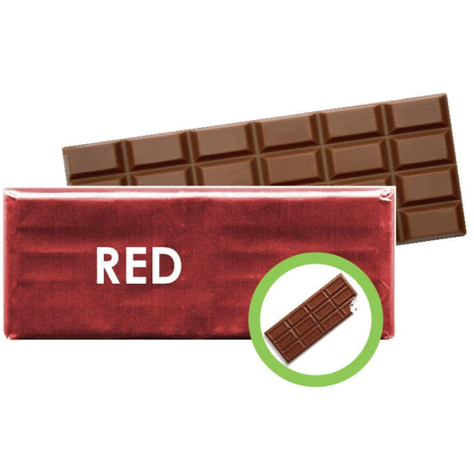 Red Paper Backed Foil Sheets for Overwrapping Chocolate Bars - Candy  Wrapper Store
