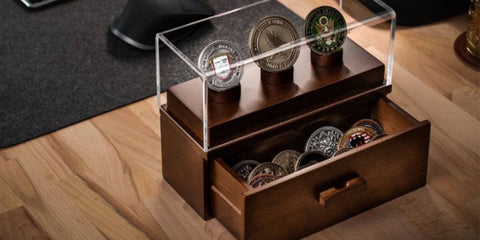 coin display case for veterans