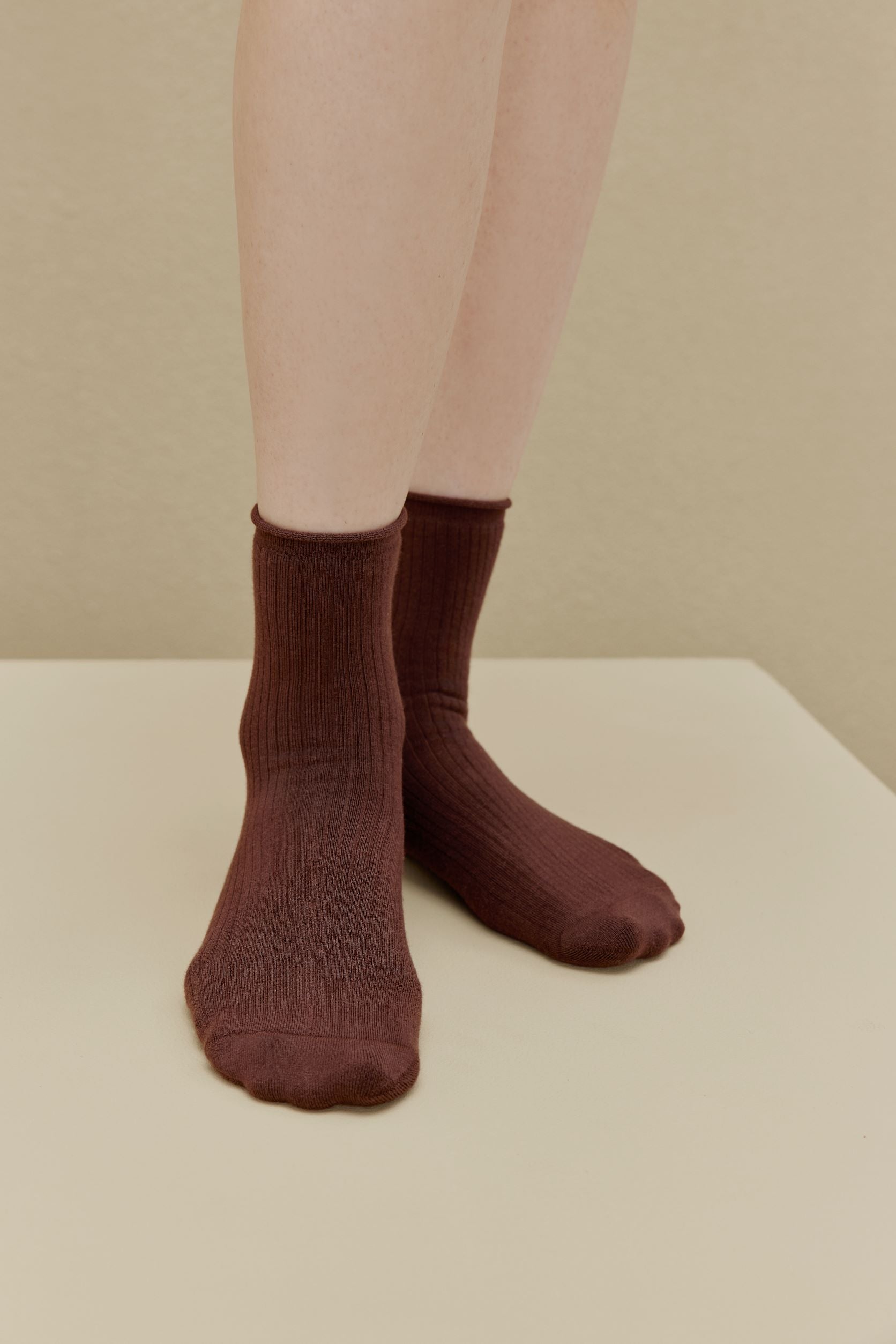 ladies brown socks