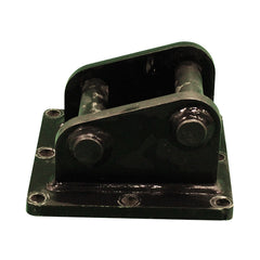Welded pin quick hitch bracket top view
