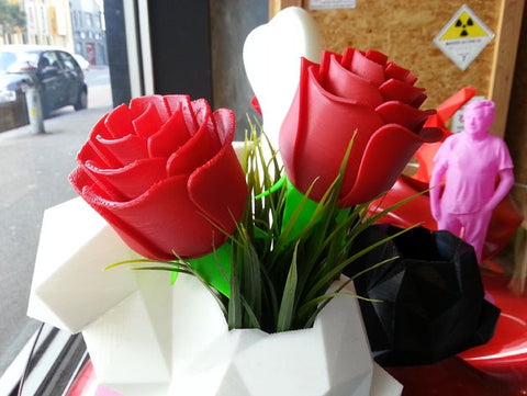 Super rosas impresas en 3D
