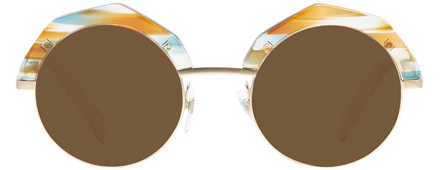 Light Matte Gold/brown Tortoise Alain Mikli A04006 Progressive No Line Reading Sunglasses View #2