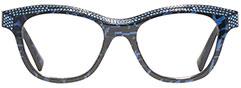 Alain Mikli A03102B Computer Style Progressive Reading Glasses. Color: Blue Memphis