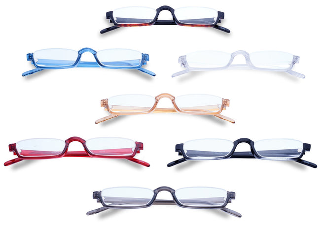 Nu Vue Single Vision Half Frame Reader in multiple colors