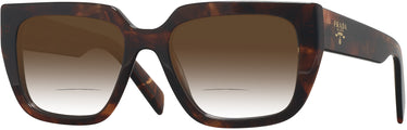 Oversized,Square Prada A03V L w/ Gradient Bifocal Reading Sunglasses