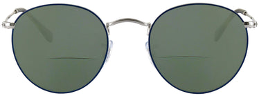 Round Ray-Ban 3447V Bifocal Reading Sunglasses