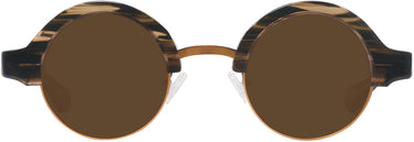 Round Kala Omega Progressive No-Line Reading Sunglasses Progressive No-Lines