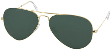 Aviator Ray-Ban 3025L Progressive No-Line Reading Sunglasses with Polarized G15 Progressive No-Lines