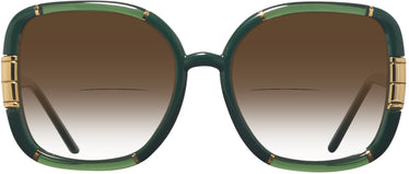 Oversized Tory Burch 9071U w/ Gradient Bifocal Reading Sunglasses