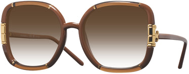Oversized Tory Burch 9071U w/ Gradient Progressive No-Line Reading Sunglasses Progressive No-Lines