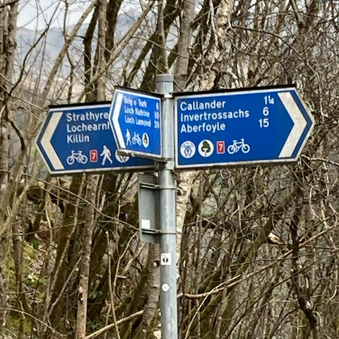 Sustrans cycle route signs