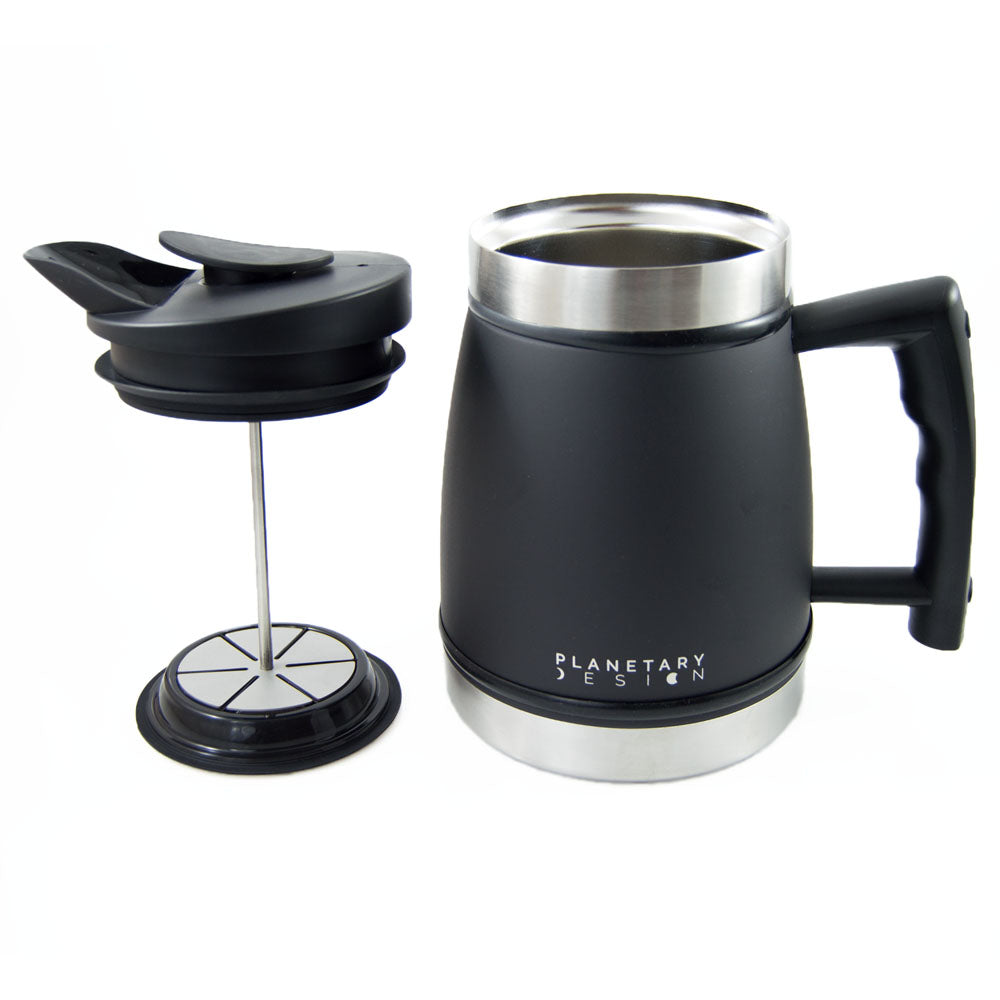  French  Press  with Bru Stop   32 fl oz Hygge Coffee 