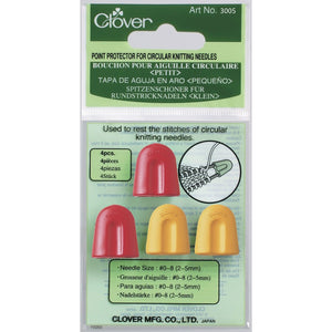 3 Pack Clover Point Protectors For Circular Knitting Needles-Sizes 0 To 8  4/Pkg 3004 - GettyCrafts
