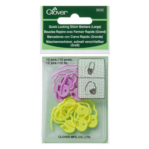 Clover Quick-Locking Medium Stitch Markers