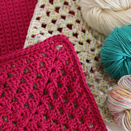 Continuous Spiral Granny Square Blanket Crochet Kit – One Big Happy