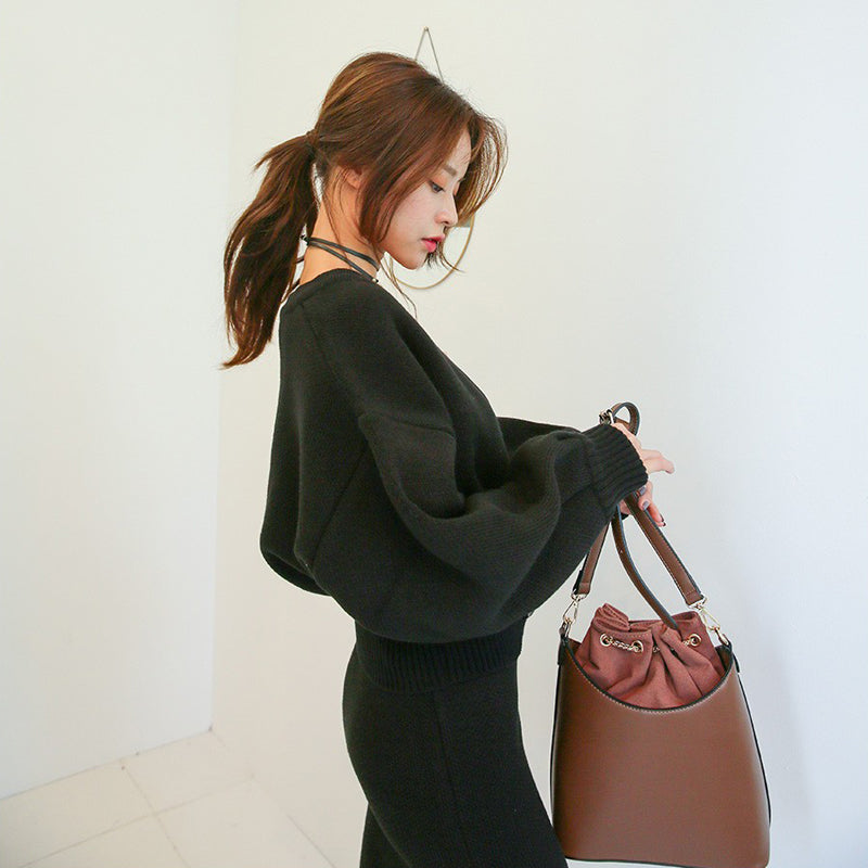 Fashion Women Sweater And Skirt Set- 2 pieces