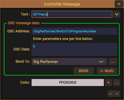 Defining an OSC Message