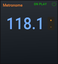 Metronome controls