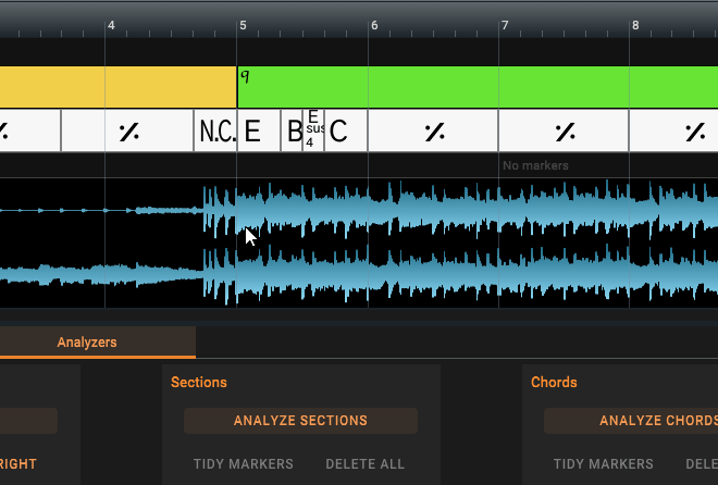 Add a time signature by right-clicking and selecting "Add time signature marker"