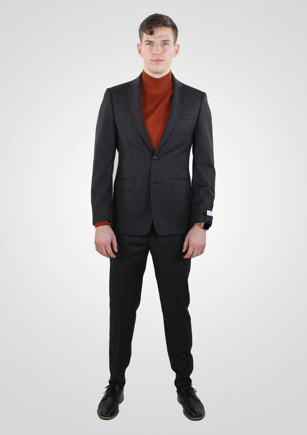 Calvin Klein Mabry Plaid Two Button Slim Fit Suit – Quails