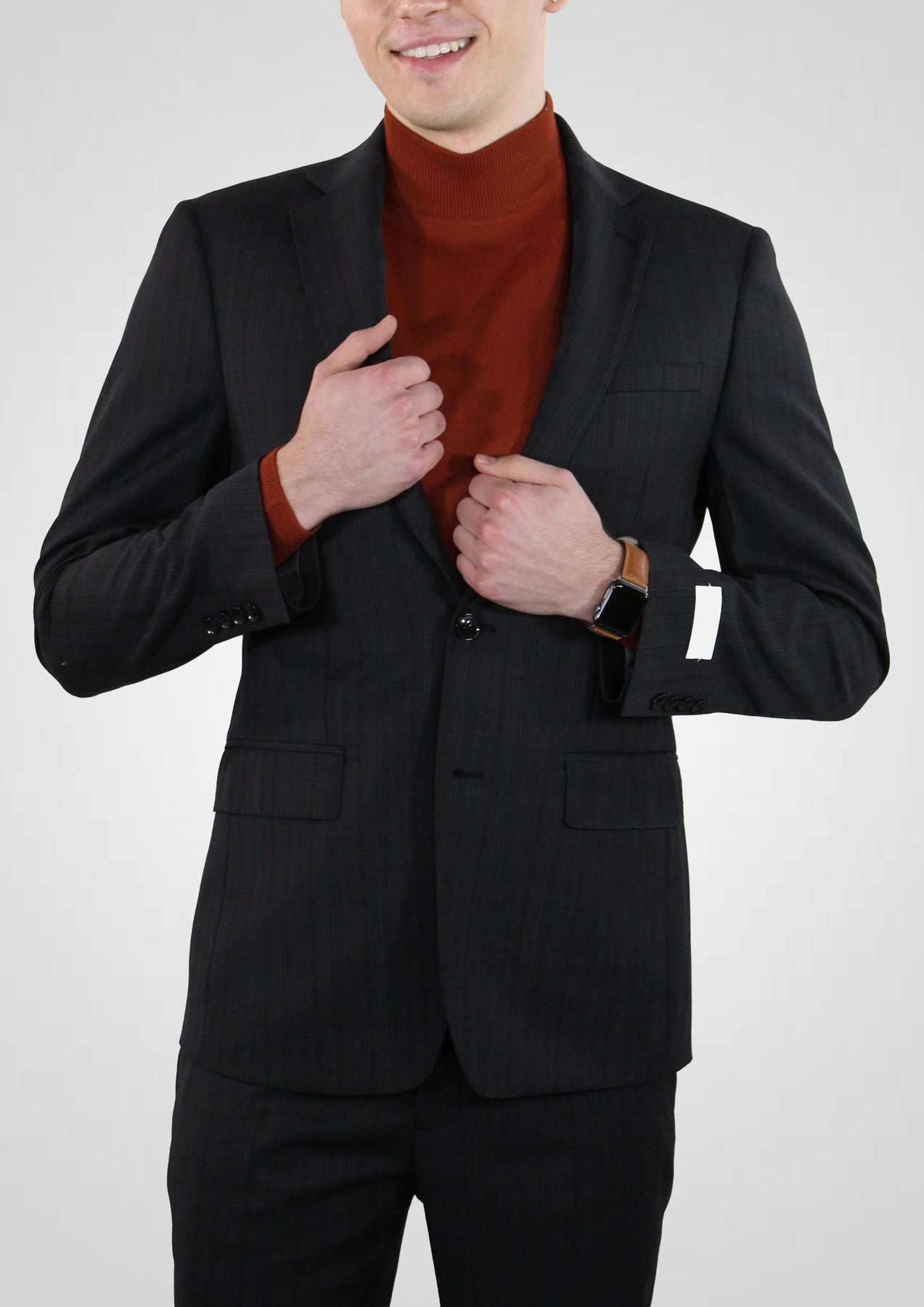 Calvin Klein Mabry Plaid Two Button Slim Fit Suit – Quails
