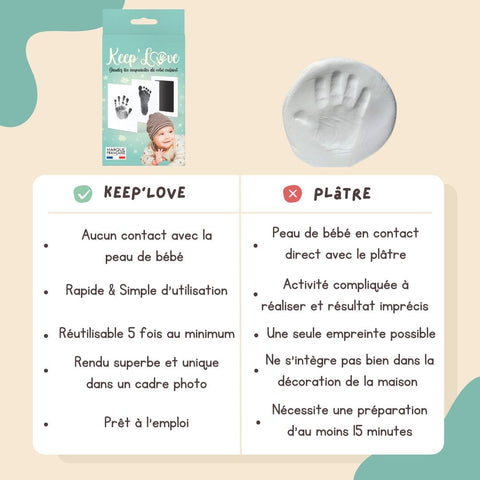 Keep'Love : Ce kit d'empreinte pour bébé qui fait l'unanimité – Keep'Love
