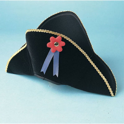 Velvet Bicorn Hat Black