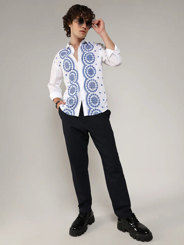 Embroidered Flora Shirt - CSMSSRT6166_6_1aeacc6d-2cae-4278-a911-d8f5b3bcfb73