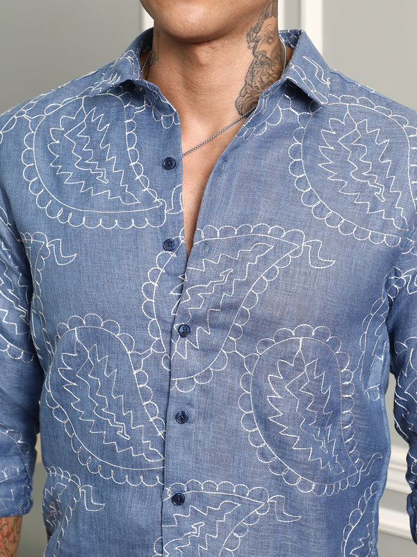 Paisley-Lined Shirt - CSMSSRT7031_7_ff4b5b9f-820b-48a7-8d9c-e2a2f1350cf9