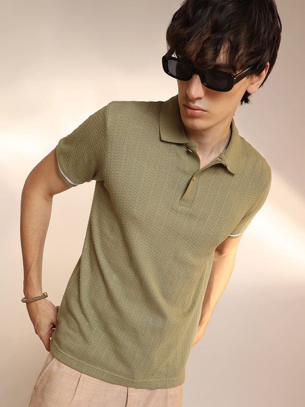 Textured Polo T-Shirt - CSMSSTS6387_1_ea60a48b-fef7-4a56-9f58-007a2209f704