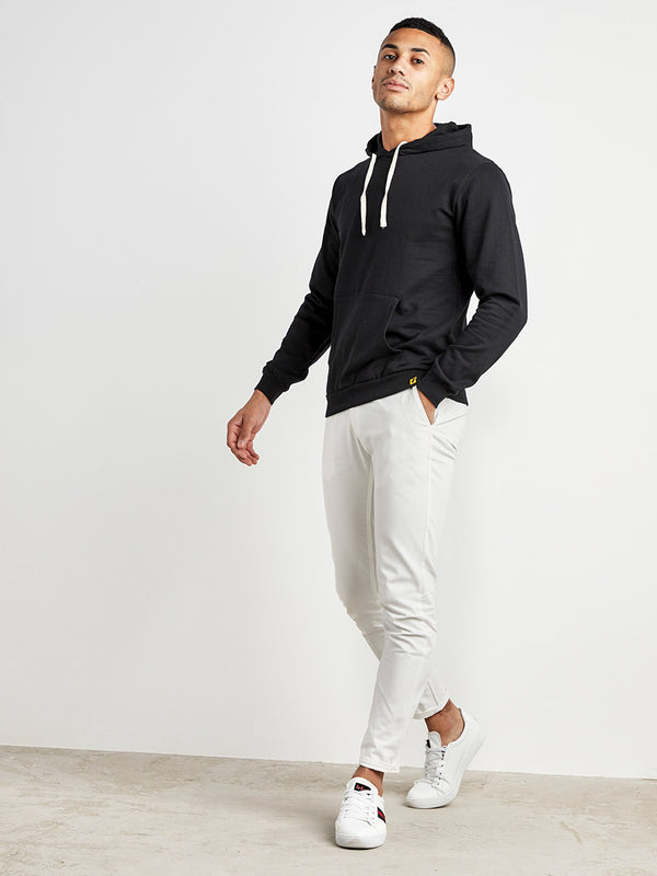 Pullover Hoodie With Contrast Drawstring - AW20_H_M_PLN_BL_S