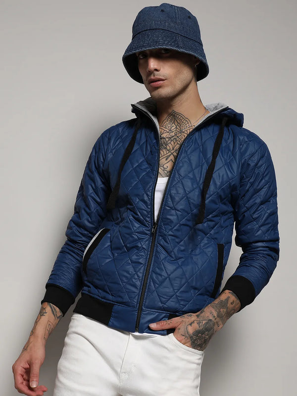 Quilted Puffer Jacket With Zip-Closure