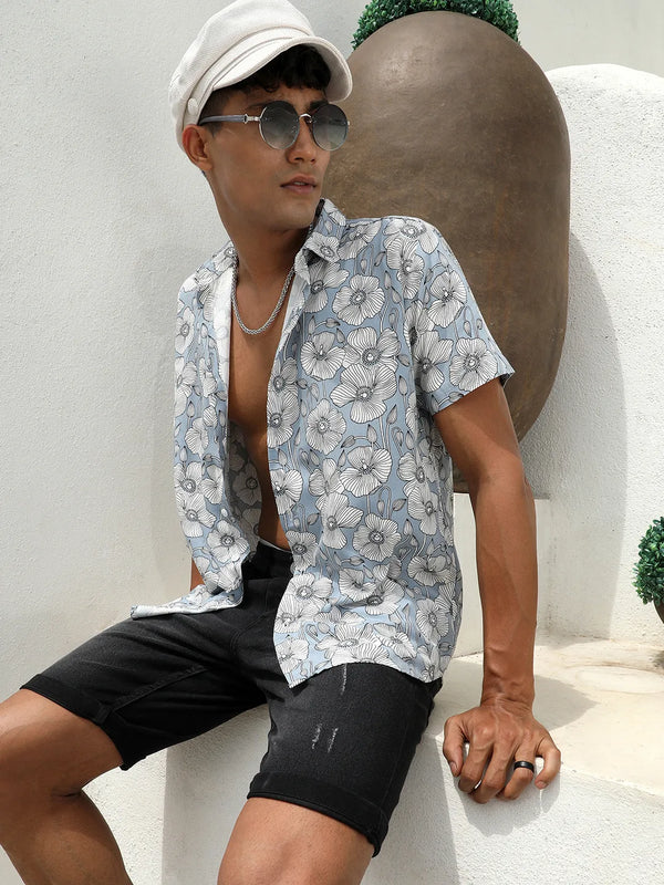 Botanical Print Shirt - Botanical-Print-Button-Up-Shirt-1