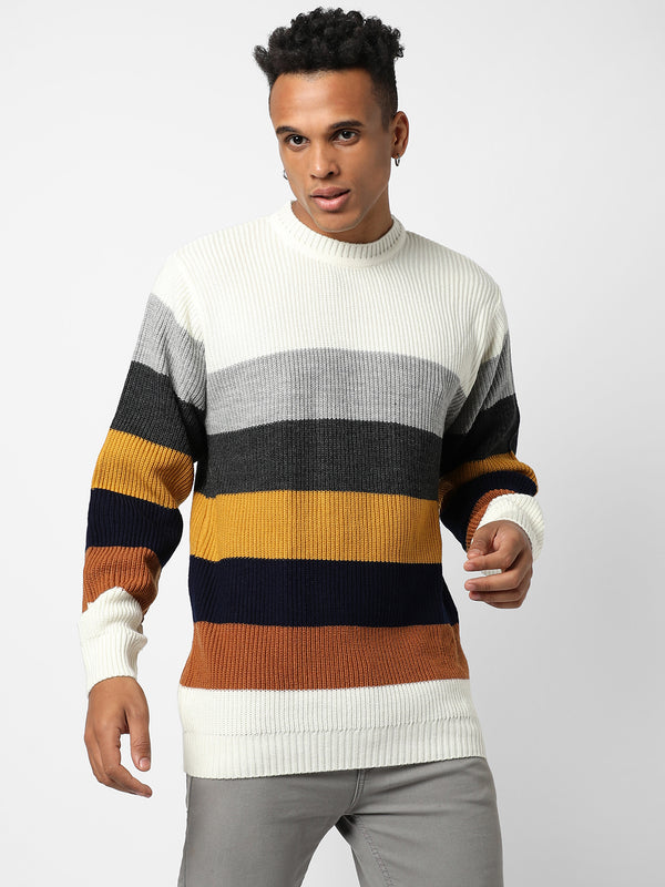 Contrast Panel Pullover Sweater - CS22AW_CSMAWSR530_2_22e9cc1c-c2a6-40c6-9f7a-f8f90d41574a