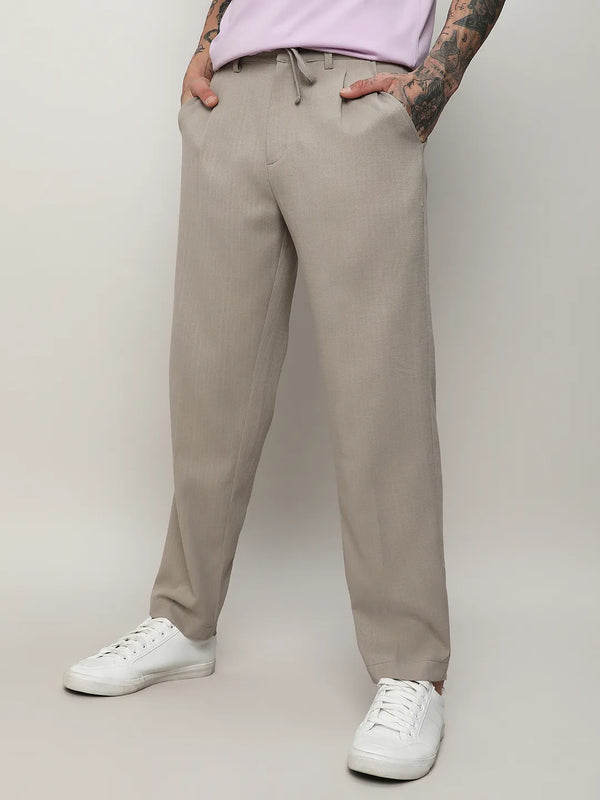 Solid Tailored Trousers