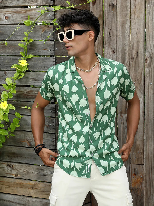 Botanical Block Shirt - Green-Botanical-Block-Shirt-1