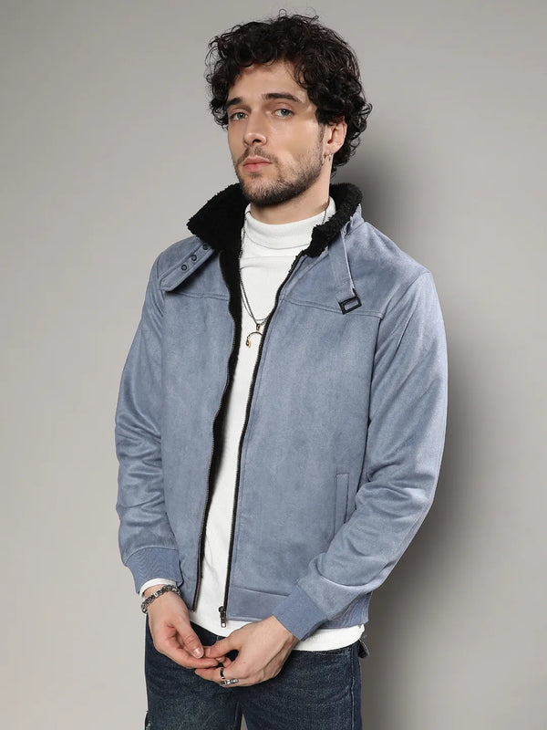 Zip-Front Jacket With Fleece Detail - Grey-Zip-Front-Jacket-With-Fleece-Detail-2_694538e7-22a6-458a-8353-993e6dfb82f1