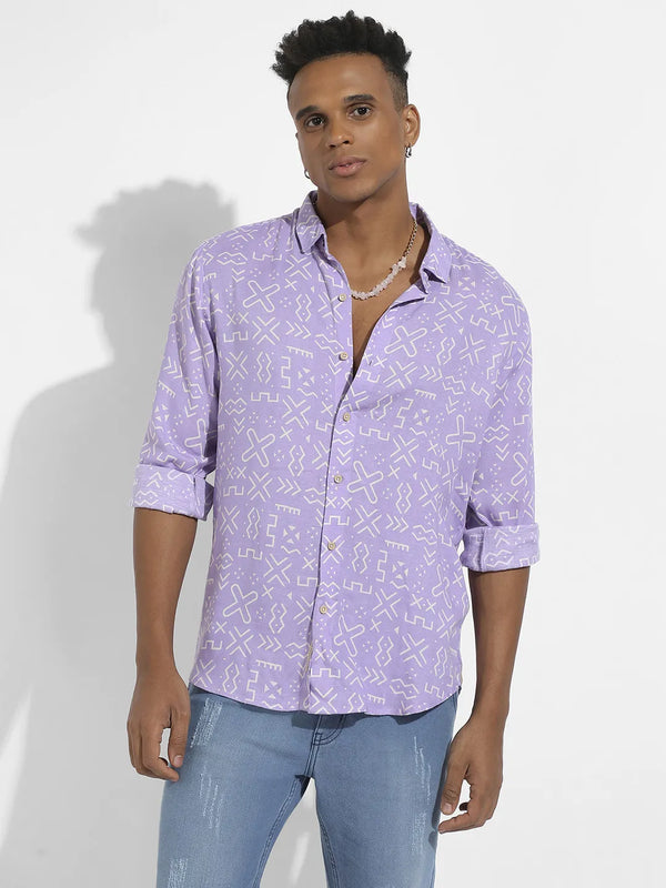 Minimal Aztec Shirt - Lavender-Minimal-Aztec-Shirt-2