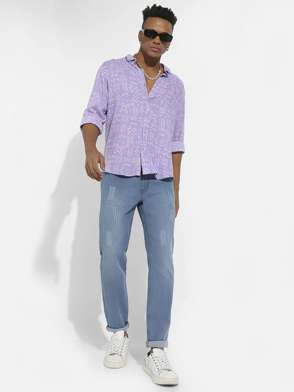 Minimal Aztec Shirt - Lavender-Minimal-Aztec-Shirt-6