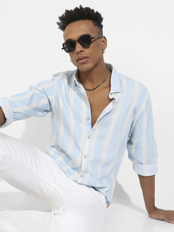 Shadow Striped Shirt - Light-Blue-Shadow-Striped-Shirt-1