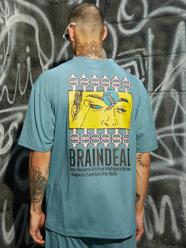 Oversized Blue Braindead Co-Ord Set