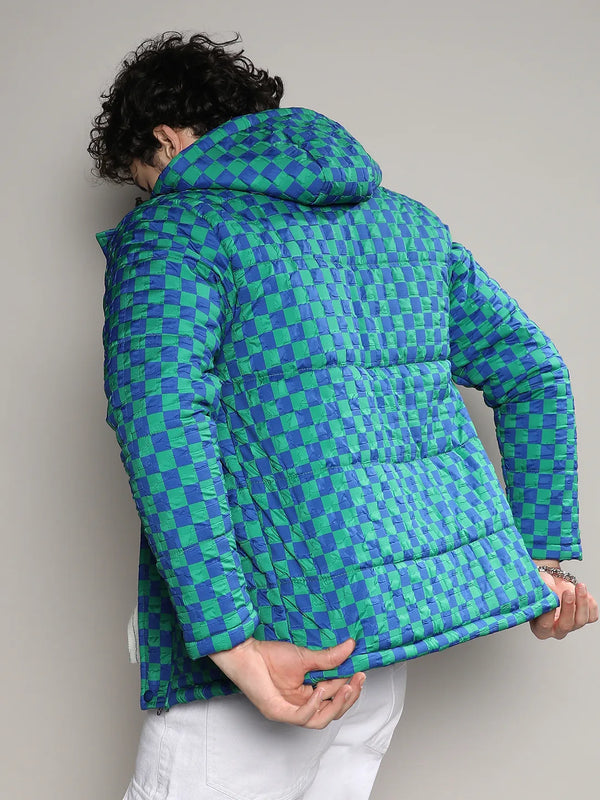 Micro Buffalo Check Puffer Jacket - Royal-Blue-and-Shamrock-Green-Micro-Buffalo-Check-Puffer-Jacket-4_eda0a880-a356-4b53-ae0c-8c6569ab6520