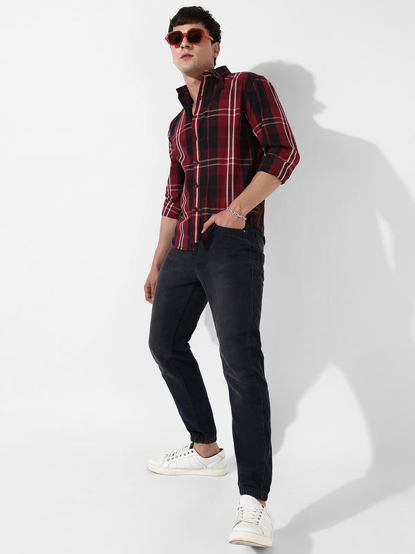 Cotton Plaid Shirt - SCSS23_CSMSSRT5600_6