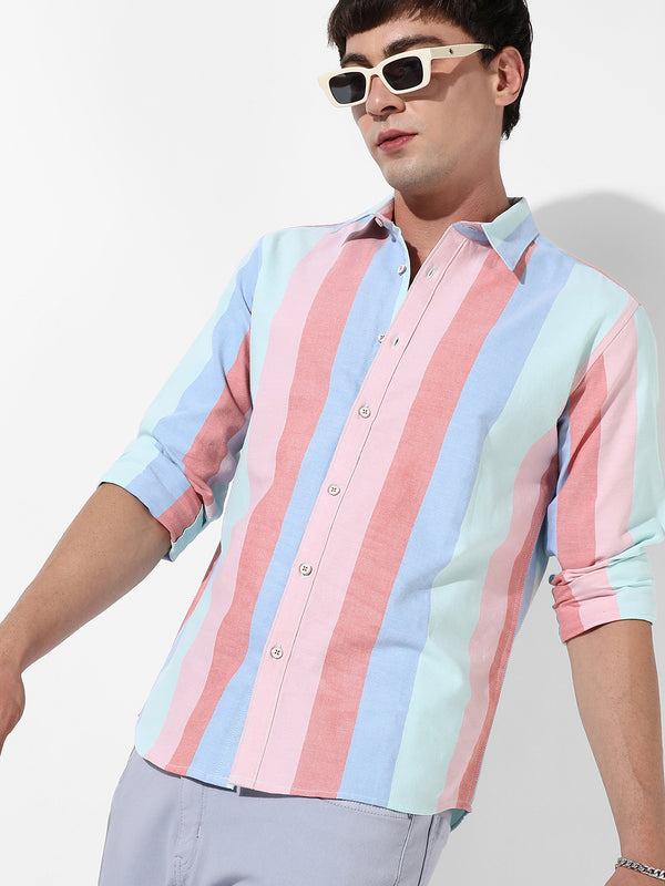 Roman Striped Shirt - SCSS23_CSMSSRT5608_1