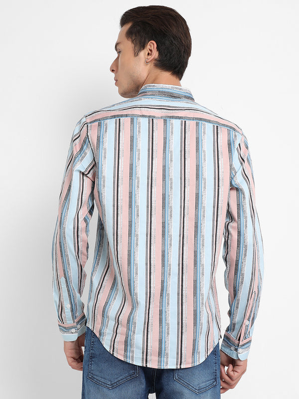 Textured Barcode Striped Shirt - SRM23_CSMSSRT5507_4_ef53d20f-6ea2-4877-8f93-ecf12bd22459