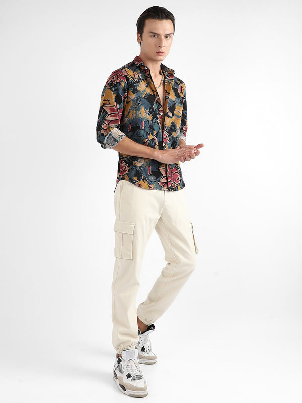 Artistic Flowers Shirt - SSSM23_CSMSSRT5816_5