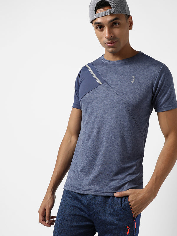 Contrast Heathered Activewear T-Shirt